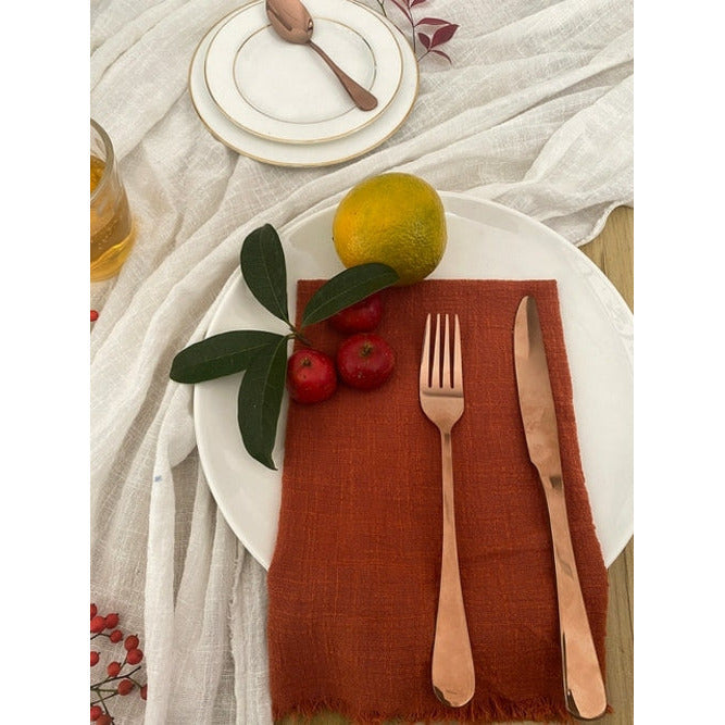 1 Stück Hochzeit 100% Baumwolle weißes Käsetuch Weihnachtsserviettentisch