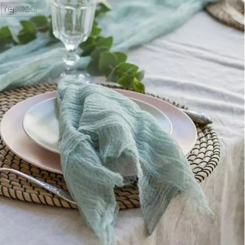 1 Stück Hochzeit 100% Baumwolle weißes Käsetuch Weihnachtsserviettentisch