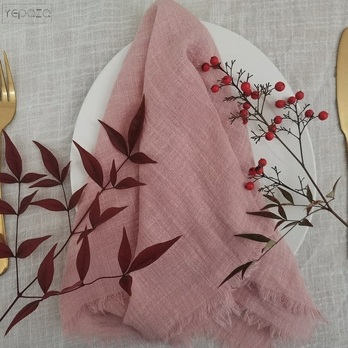 1 Stück Hochzeit 100% Baumwolle weißes Käsetuch Weihnachtsserviettentisch