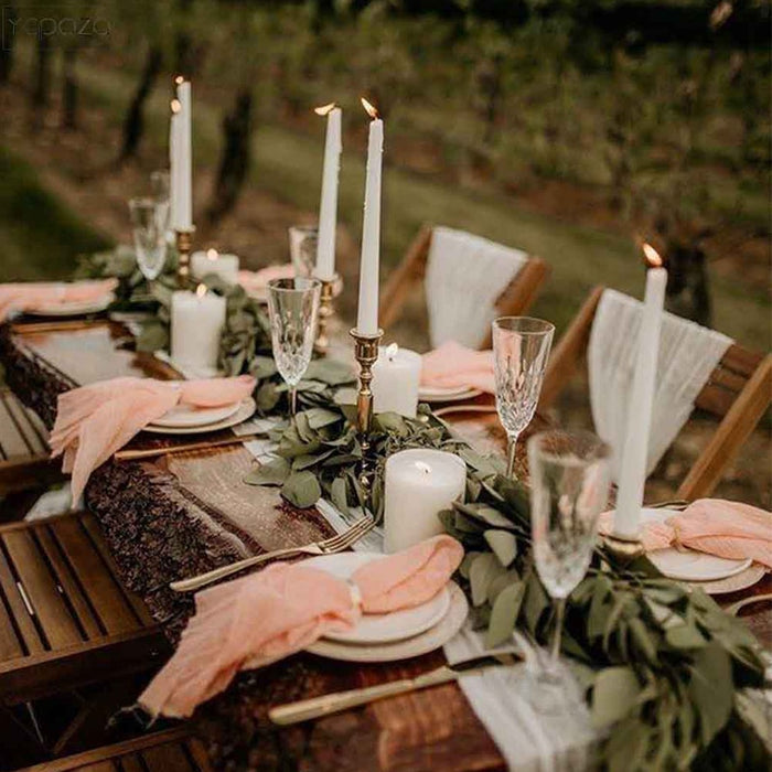 1 Stück Hochzeit 100% Baumwolle weißes Käsetuch Weihnachtsserviettentisch