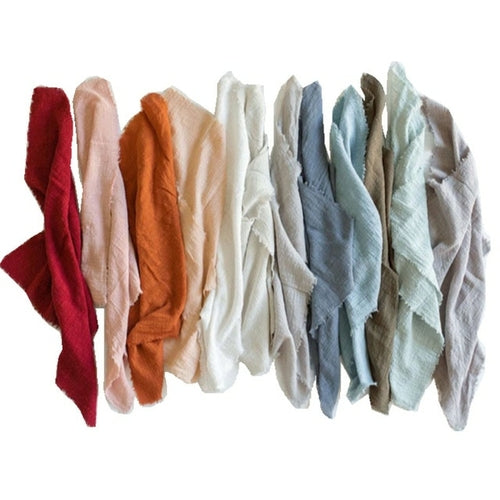 10 Stück YEPQZQ Hochzeitsdekorationen Baumwollservietten 43 x 43 cm Gaze Tee