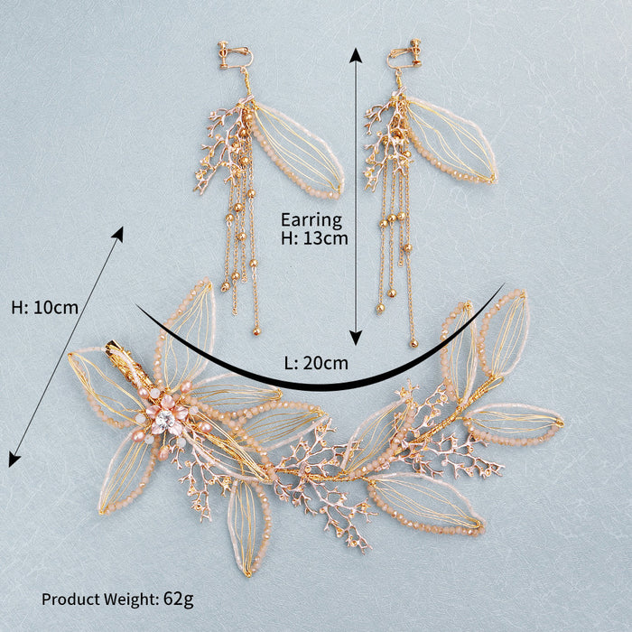 Schmuck Perle Blume Kopfschmuck