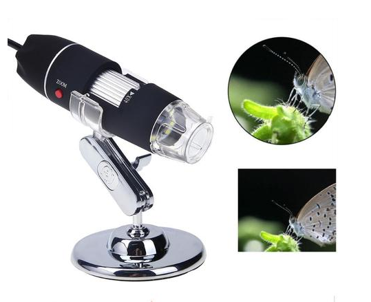 TRAGBARES USB DIGITALES ELEKTRONISCHES MIKROSKOP 8 LED LUPE 1000X VIDEO KAMERA REPARATURWERKZEUG USB GADGET