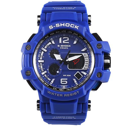 Men's Sports LED Digital Waterproof Earthquake Proof Watch
