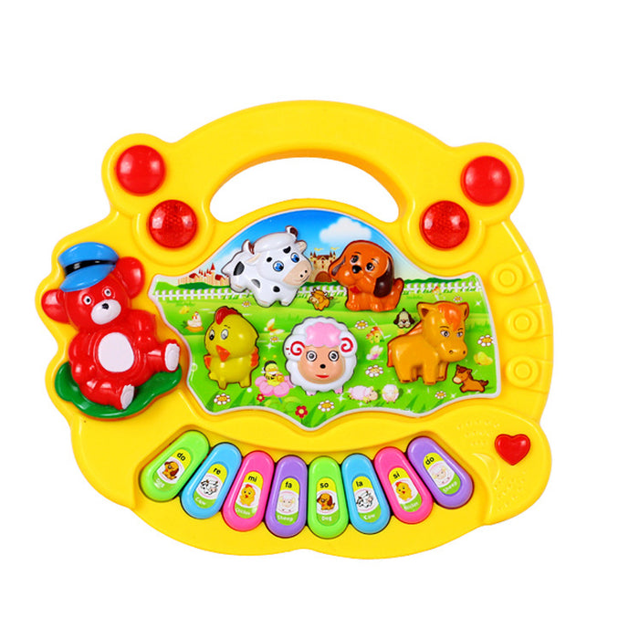 Lernspielzeug Bauernhof Tier Keyboard Musikinstrument Kind Babyspielzeug