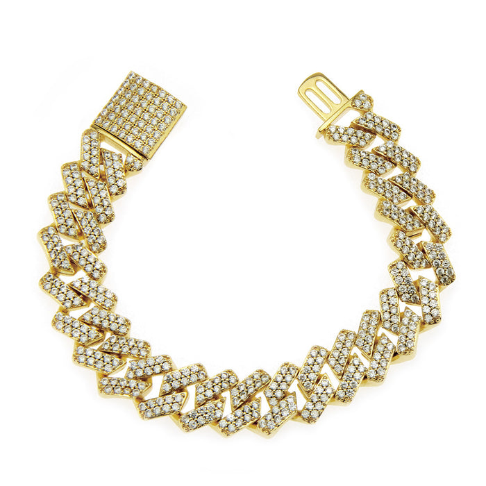 Hip hop jewelry bracelet for men