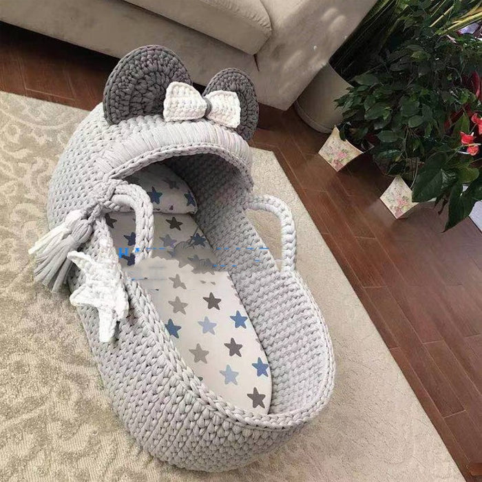 Babybett gewebtes Material Paket fertiges Produkt