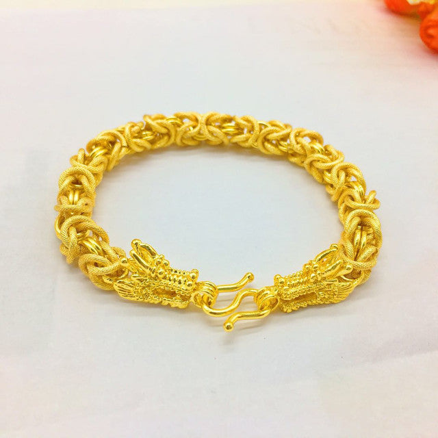 Goldarmband für Männer vergoldet 24K Simulation Schmuckarmband