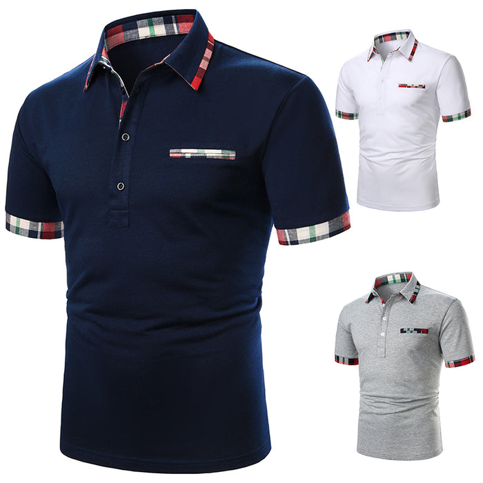 Männer Polo Männer Shirt Kurzarm-Poloshirt