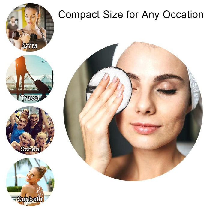 Handtuch Puff Makeup Gesicht-Haut-Pflege Gesicht-Stirnband 3pcs Spa