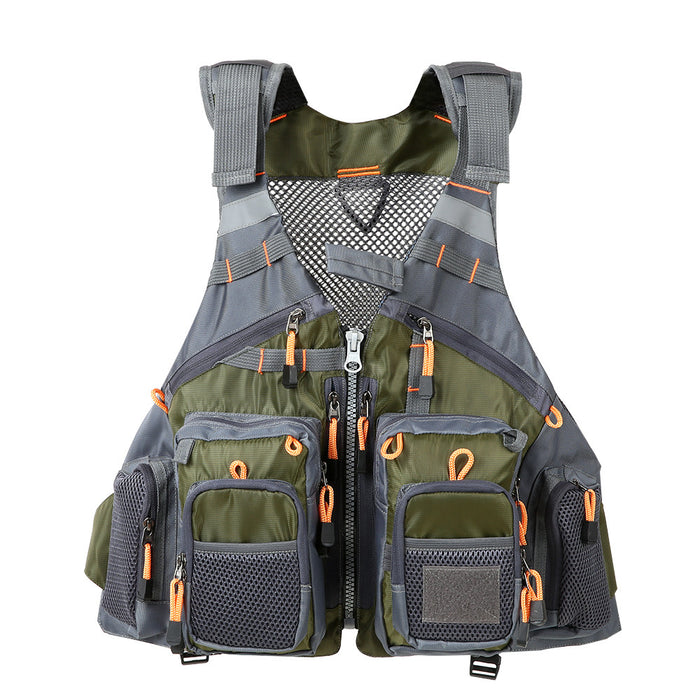 Fishing Outdoor Sports Flying Men Breathing Protection Jacket Safety Vest Survival Vest Utility Vest