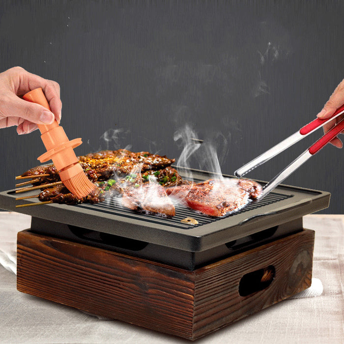 Holzsitz koreanischer Stil Grillpfanne Grill Haushalt rauchfrei