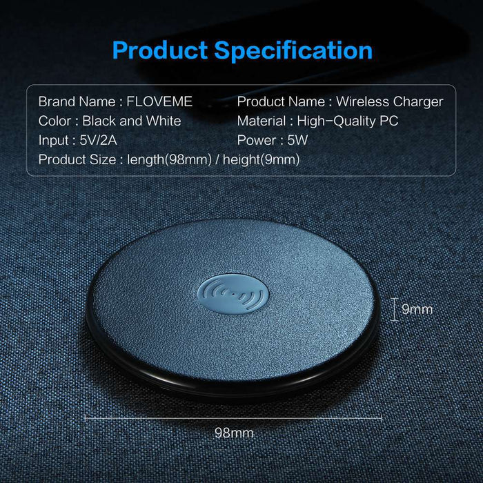 Desktop Simple Wireless Charging Mobile Phone Charger Ultra-light and portable