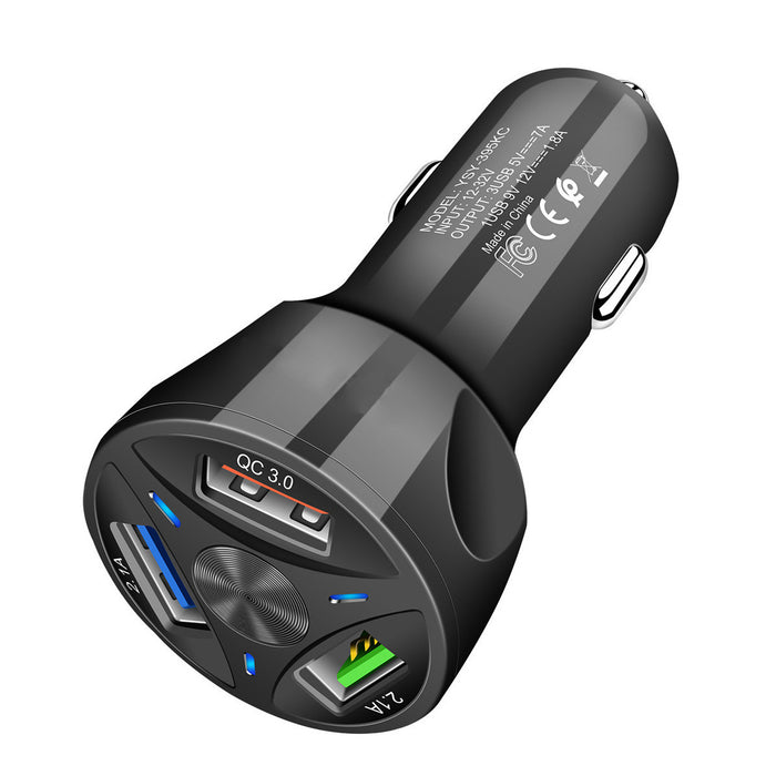 Schnelllade-Autoladegerät Eins für vier Auto-Handy-Ladegerät Autoladegerät