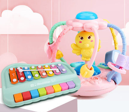Baby Rattle Toys Teether Baby Grip Training Luminous Toys