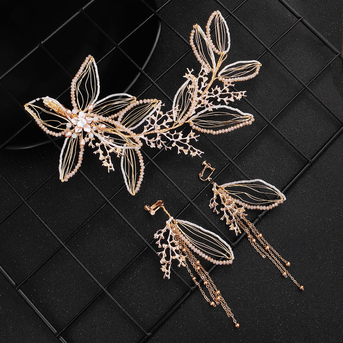 Schmuck Perle Blume Kopfschmuck