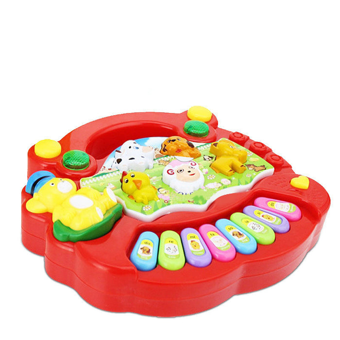 Lernspielzeug Bauernhof Tier Keyboard Musikinstrument Kind Babyspielzeug