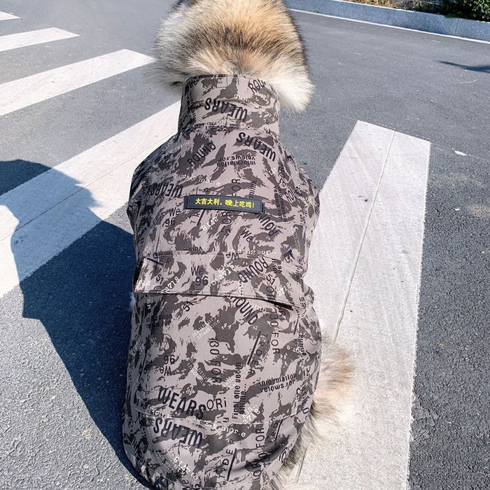 Outdoor camouflage clothing for pets