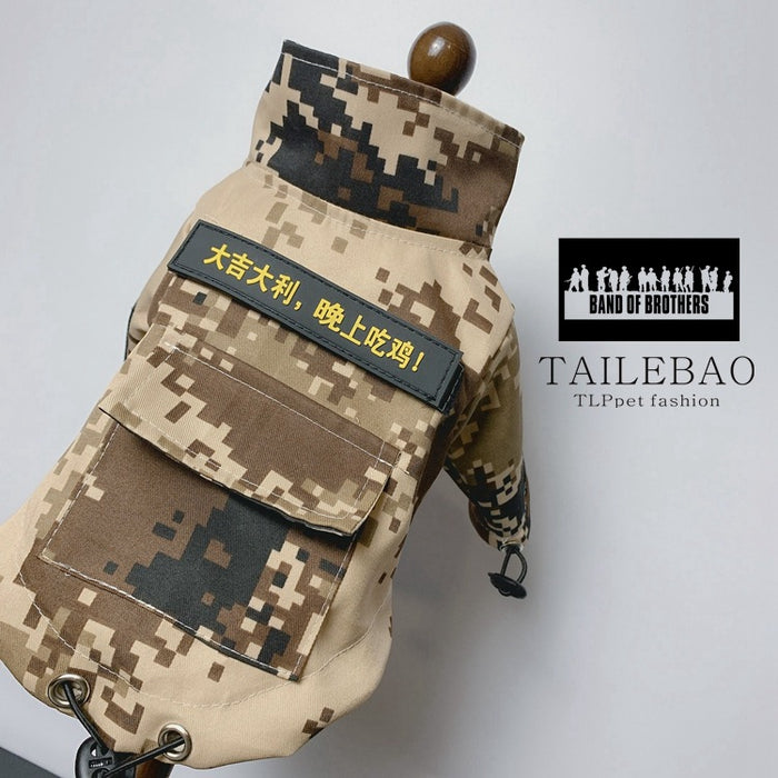 Outdoor camouflage clothing for pets