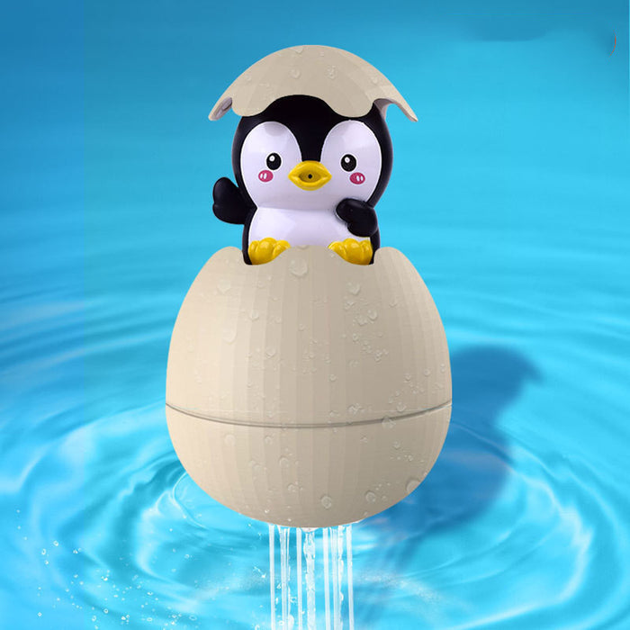 Badedusche und Baby-Plastikspielzeug