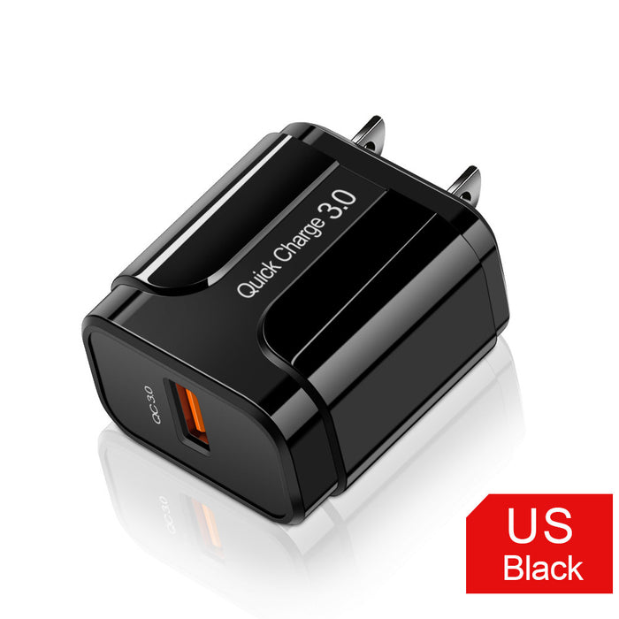 Charger head, travel charger, wall charger