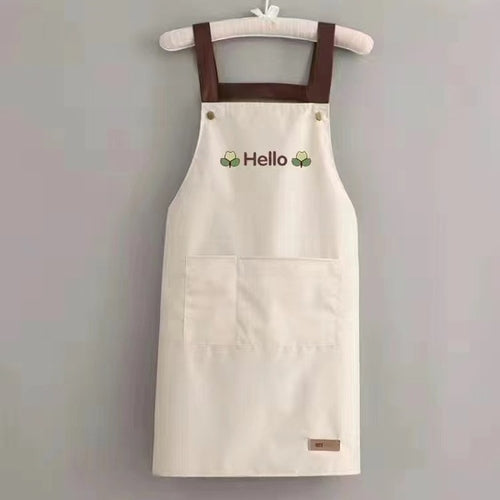 Home kitchen apron waterproof and oil resistant work wear summer thin