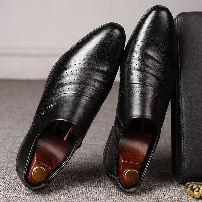 Casual Pointed Toe Shoes Men Leather Shoes Men