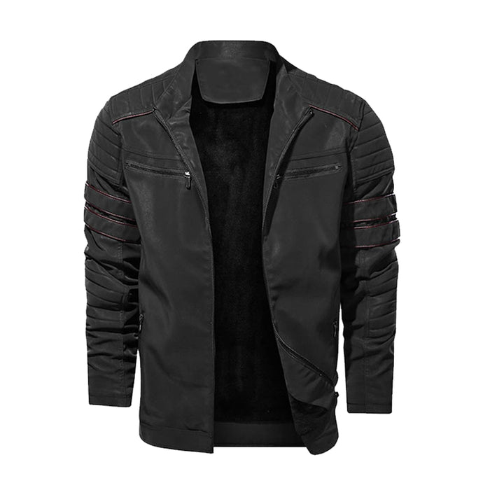 Männer Lederjacke Motorrad PU Männer Jacken
