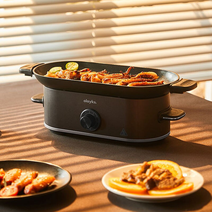 220-V-Elektro-BBQ-Grill, rauchfrei, elektrische Bratpfanne, Mini-Raclette