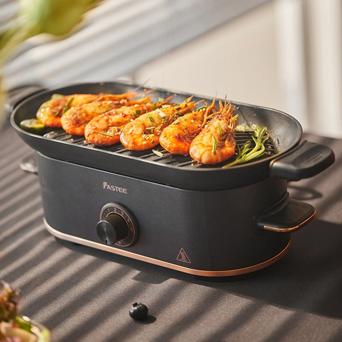 220 V Elektrogrill Rauchfreier Grill Elektrische Grillpfanne Küchengrillpfanne