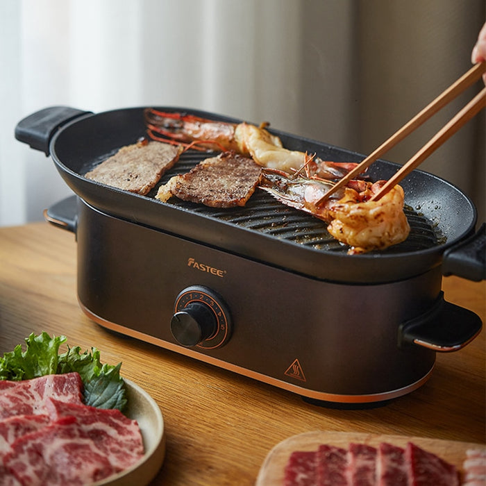 220 V Elektrogrill Rauchfreier Grill Elektrische Grillpfanne Küchengrillpfanne