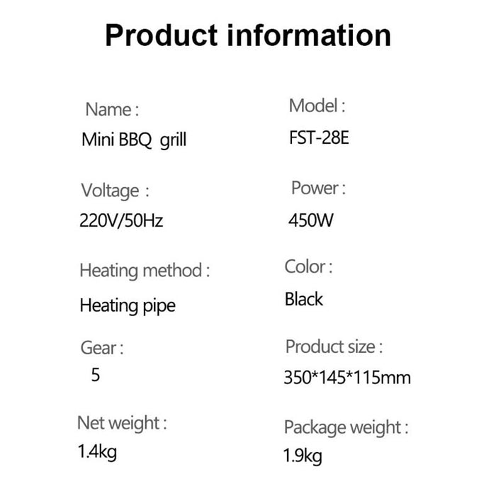 220 V Elektrogrill Rauchfreier Grill Elektrische Grillpfanne Küchengrillpfanne