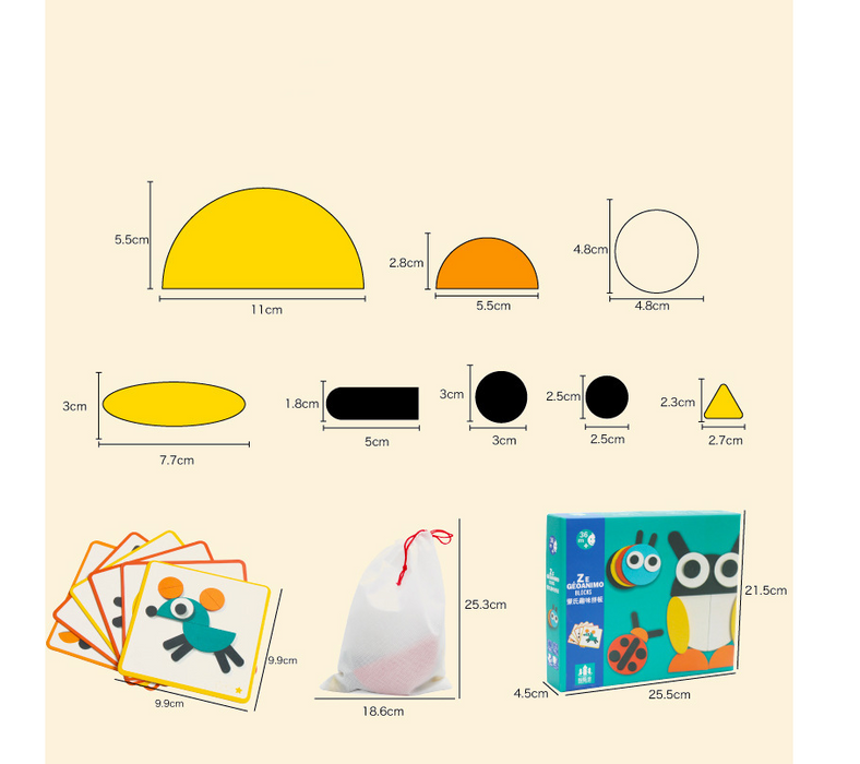 Tangram Jigsaw 3D Tiere Puzzle Kinder Holzspielzeug für Kinder Spiele kreative Puzzles frühes Lernen Lernspielzeug