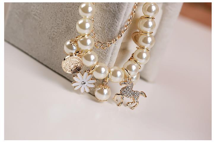 Perle Blume Armband Schmuck
