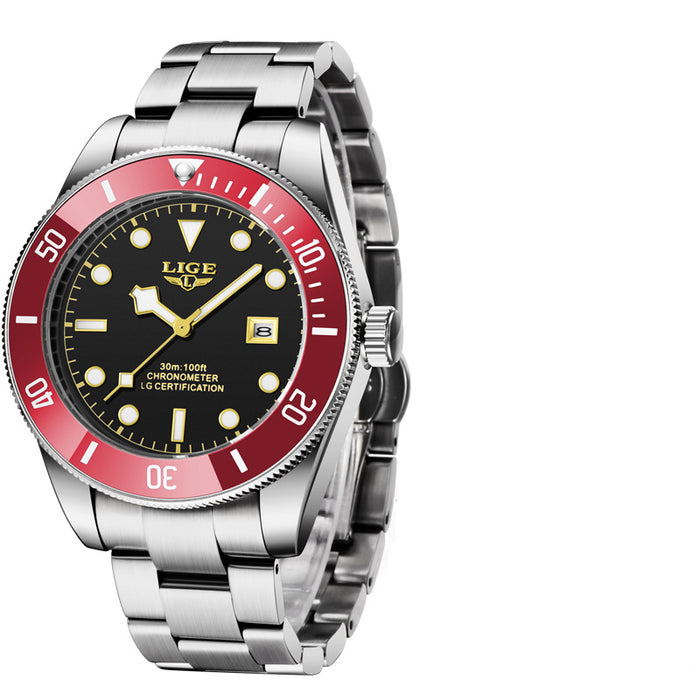 Stainless steel quartz watch band for men