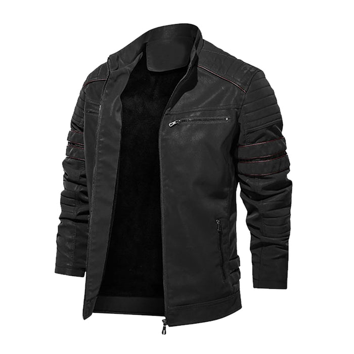 Männer Lederjacke Motorrad PU Männer Jacken