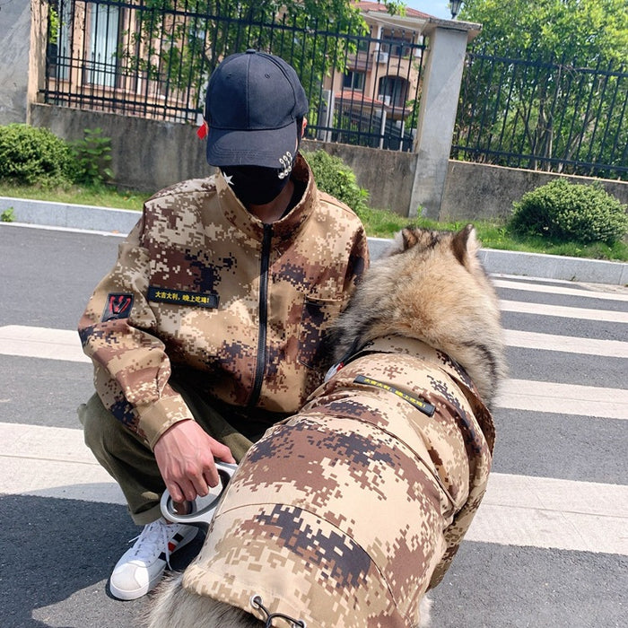 Outdoor camouflage clothing for pets