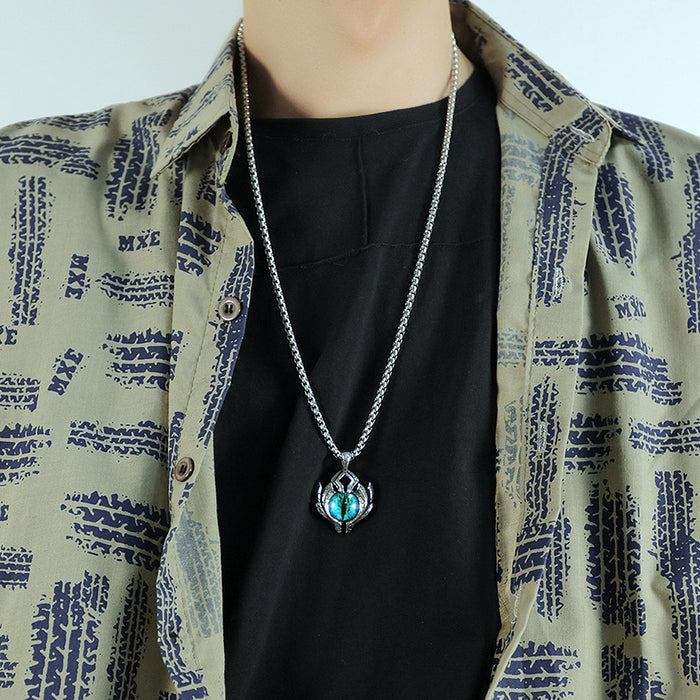 Mode Devil Eyes Edelstahl Halskette Schmuck für Männer und Frauen