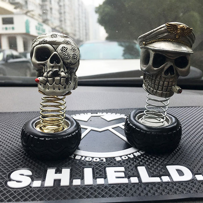 Auto Schädel Persönlichkeit Innendekoration Halloween Tag Ornament für Auto Waren Auto Innenausstattung Dekoration