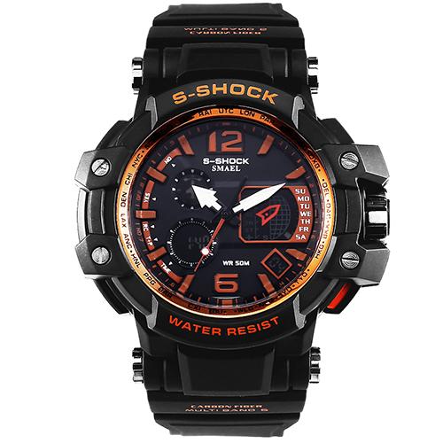 Men's Sports LED Digital Waterproof Earthquake Proof Watch