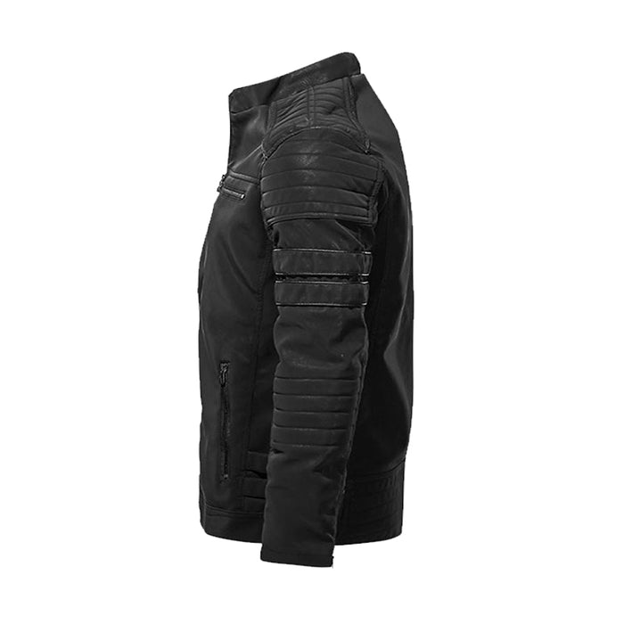 Männer Lederjacke Motorrad PU Männer Jacken