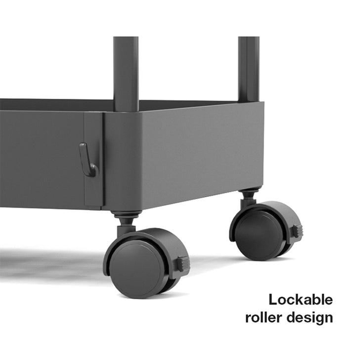 4-stöckiger rollender Aufbewahrungs-Organizer Mobiler Utility-Wagen mit Rolle