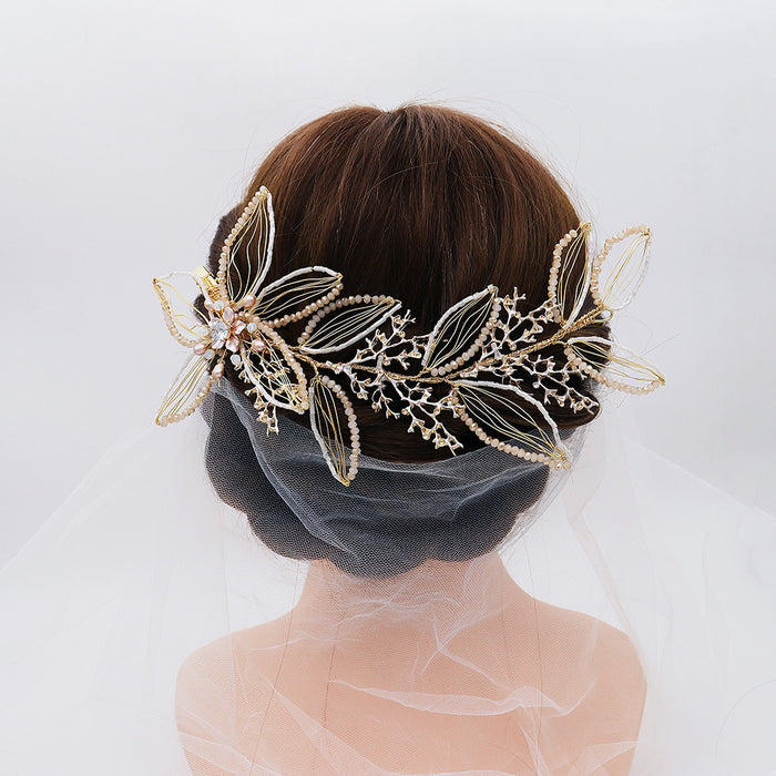 Schmuck Perle Blume Kopfschmuck