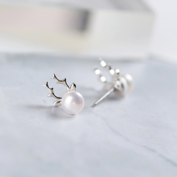 S925 Silber Perlenohrringe Schmuck
