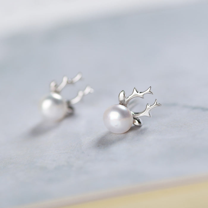 S925 Silber Perlenohrringe Schmuck