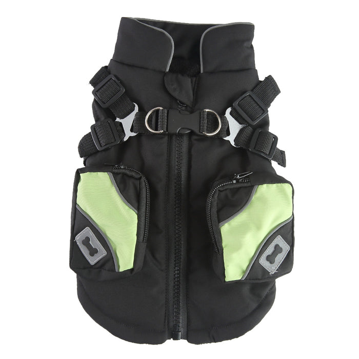 Haustier Winter Baumwolle Hundekleidung Zipper Jacke Hund Zubehör