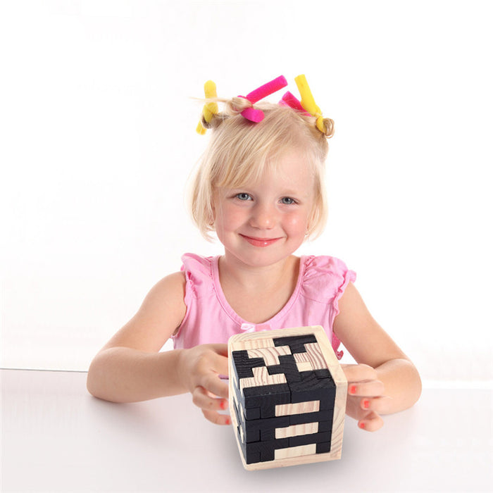 Kreative 3D Puzzle Luban Interlocking Holzspielzeug Early Educational Toys Puzzles