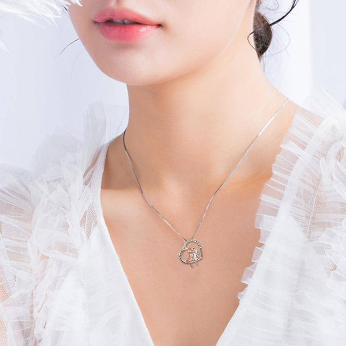 Sister Halskette Sterling Silber Schmuck Geschenke für Frauen