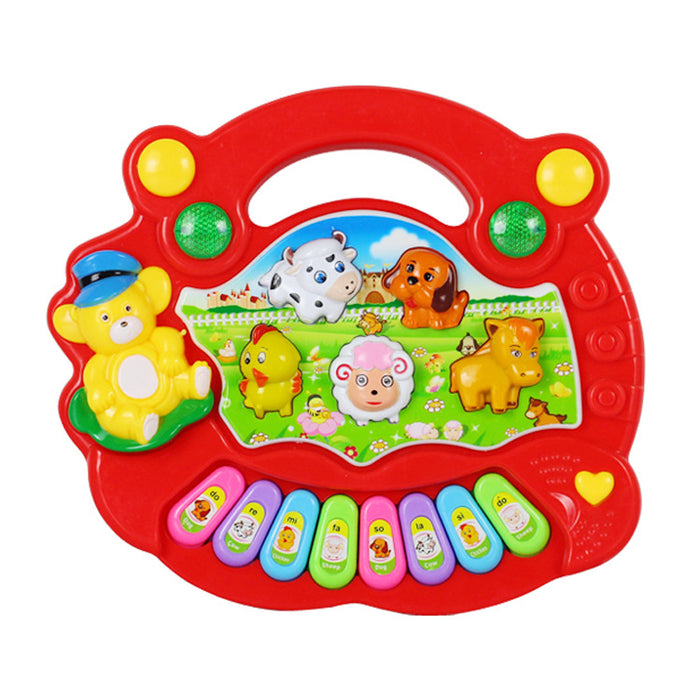 Lernspielzeug Bauernhof Tier Keyboard Musikinstrument Kind Babyspielzeug