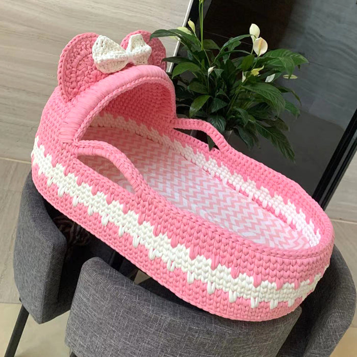 Babybett gewebtes Material Paket fertiges Produkt